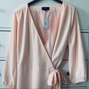 J. Crew 365 crepe wrap dress